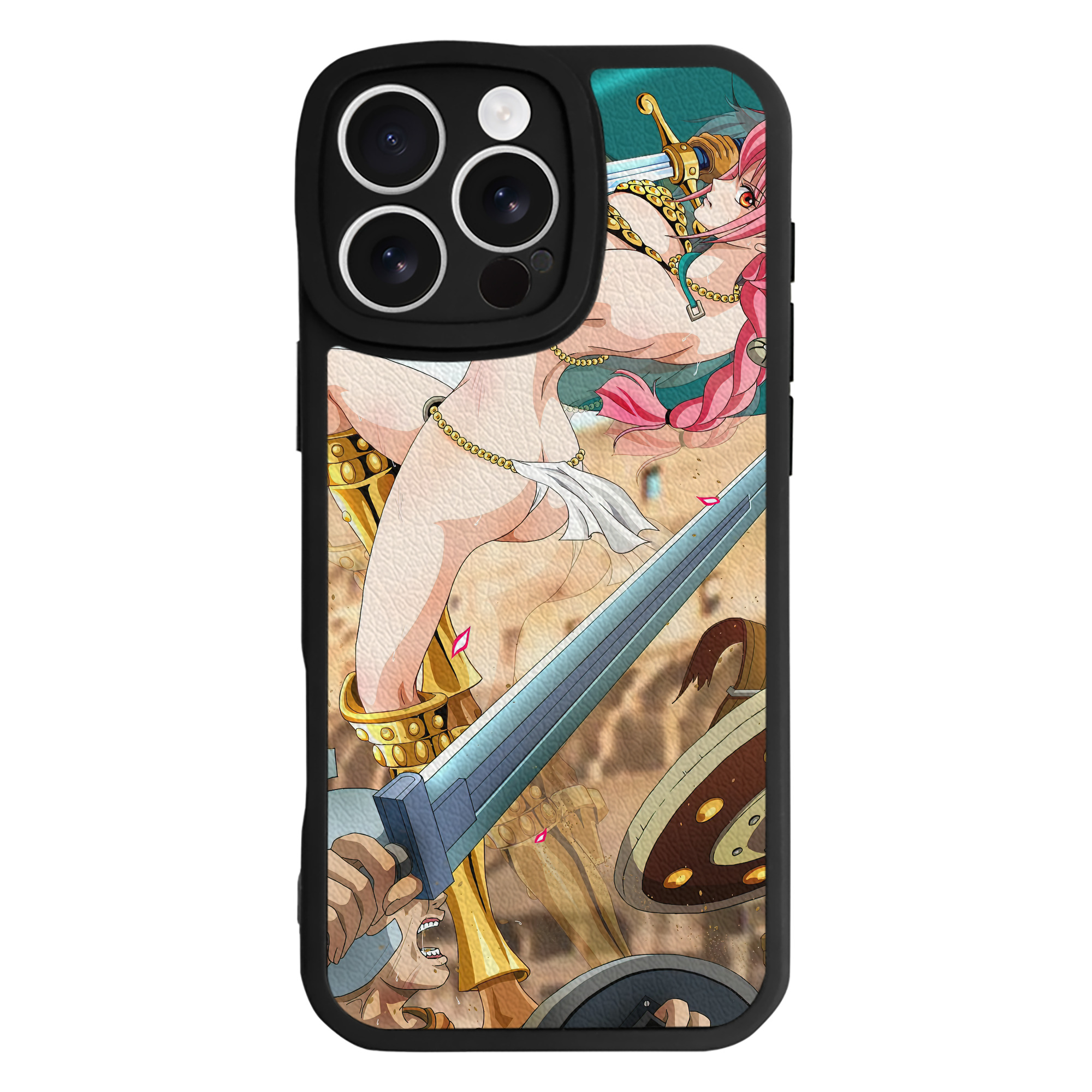 （画像用） ワンピース ONE PIECE 【iPhone 16シリーズ対応】シリコンスマホケース（レザー調） 材質：シリコン